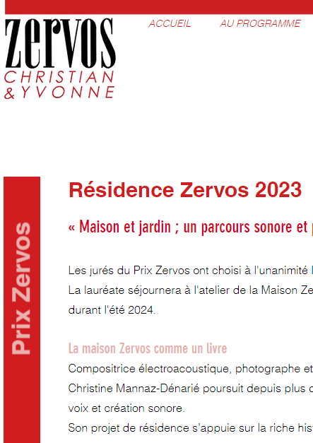 Prix Zervos
